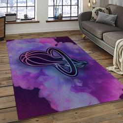 NBA Miami Heat Rectangle Rug Personalized Non-Slip Carpet Gift For Basketball Fans MH66