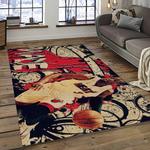 nba miami heat basketball team logo sport carpet area rug home decor best gift for friends dark room mh68