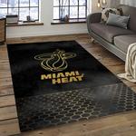 nba miami heat basketball team logo sport carpet area rug home decor best gift for friends dark room mh73