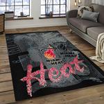 nba miami heat basketball team logo sport carpet area rug home decor best gift for friends dark room mh76