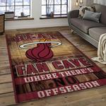 nba miami heat basketball team logo sport carpet area rug home decor best gift for friends dark room mh79