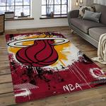 nba miami heat basketball team logo sport carpet area rug home decor best gift for friends dark room mh84