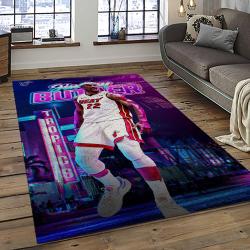 NBA Miami Heat Rectangle Rug Personalized Non-Slip Carpet Gift For Basketball Fans MH88