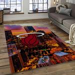 nba miami heat basketball team logo sport carpet area rug home decor best gift for friends dark room mh92