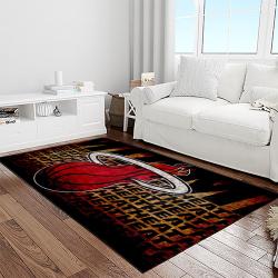 nba miami heat basketball team logo sport carpet area rug home decor best gift for friends light room mh57