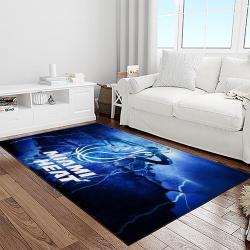 nba miami heat basketball team logo sport carpet area rug home decor best gift for friends light room mh61