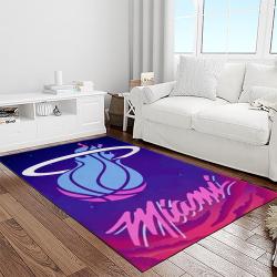 nba miami heat basketball team logo sport carpet area rug home decor best gift for friends light room mh65