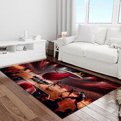 nba miami heat basketball team logo sport carpet area rug home decor best gift for friends light room mh72