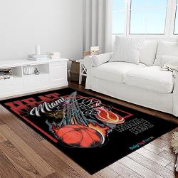 nba miami heat basketball team logo sport carpet area rug home decor best gift for friends light room mh75