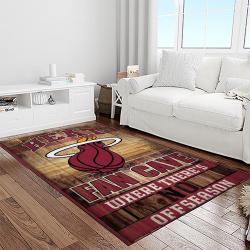 nba miami heat basketball team logo sport carpet area rug home decor best gift for friends light room mh79