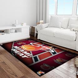 nba miami heat basketball team logo sport carpet area rug home decor best gift for friends light room mh80