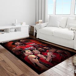 nba miami heat basketball team logo sport carpet area rug home decor best gift for friends light room mh86