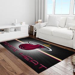 nba miami heat basketball team logo sport carpet area rug home decor best gift for friends light room mh91