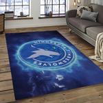 nba minnesota timberwolves basketball team logo sport carpet area rug home decor best gift for friends dark room mt59