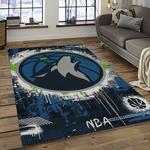 nba minnesota timberwolves basketball team logo sport carpet area rug home decor best gift for friends dark room mt68