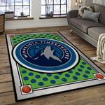 nba minnesota timberwolves basketball team logo sport carpet area rug home decor best gift for friends dark room mt69