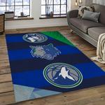 nba minnesota timberwolves basketball team logo sport carpet area rug home decor best gift for friends dark room mt71