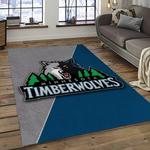 nba minnesota timberwolves basketball team logo sport carpet area rug home decor best gift for friends dark room mt73