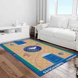 nba minnesota timberwolves basketball team logo sport carpet area rug home decor best gift for friends light room mt48