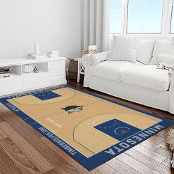 nba minnesota timberwolves basketball team logo sport carpet area rug home decor best gift for friends light room mt50