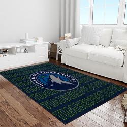 nba minnesota timberwolves basketball team logo sport carpet area rug home decor best gift for friends light room mt62