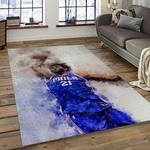 nba philadelphia 76ers basketball team logo sport carpet area rug home decor best gift for friends dark room p7648
