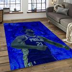 nba philadelphia 76ers basketball team logo sport carpet area rug home decor best gift for friends dark room p7651