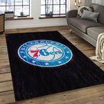 nba philadelphia 76ers basketball team logo sport carpet area rug home decor best gift for friends dark room p7658
