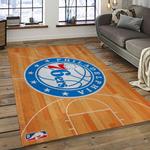 nba philadelphia 76ers basketball team logo sport carpet area rug home decor best gift for friends dark room p7669