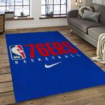 nba philadelphia 76ers basketball team logo sport carpet area rug home decor best gift for friends dark room p7672