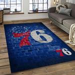 nba philadelphia 76ers basketball team logo sport carpet area rug home decor best gift for friends dark room p7677