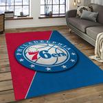 nba philadelphia 76ers basketball team logo sport carpet area rug home decor best gift for friends dark room p7681