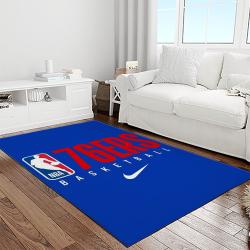 nba philadelphia 76ers basketball team logo sport carpet area rug home decor best gift for friends light room p7672