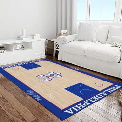 nba philadelphia 76ers basketball team logo sport carpet area rug home decor best gift for friends light room p7673
