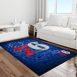 nba philadelphia 76ers basketball team logo sport carpet area rug home decor best gift for friends light room p7677
