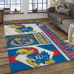 ncaa kansas jayhawks football team logo sport carpet area rug home decor best gift for friends dark room ksjk11