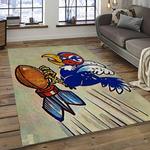 ncaa kansas jayhawks football team logo sport carpet area rug home decor best gift for friends dark room ksjk4