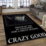 ncaa kansas jayhawks football team logo sport carpet area rug home decor best gift for friends dark room ksjk41