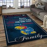 ncaa kansas jayhawks football team logo sport carpet area rug home decor best gift for friends dark room ksjk48