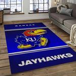 ncaa kansas jayhawks football team logo sport carpet area rug home decor best gift for friends dark room ksjk49