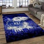 ncaa kansas jayhawks football team logo sport carpet area rug home decor best gift for friends dark room ksjk50