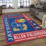 ncaa kansas jayhawks football team logo sport carpet area rug home decor best gift for friends dark room ksjk7