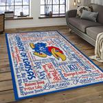 ncaa kansas jayhawks football team logo sport carpet area rug home decor best gift for friends dark room ksjk9