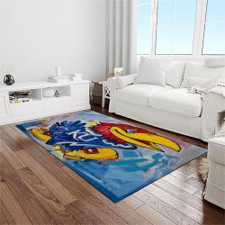 ncaa kansas jayhawks football team logo sport carpet area rug home decor best gift for friends light room ksjk25