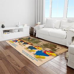 ncaa kansas jayhawks football team logo sport carpet area rug home decor best gift for friends light room ksjk3