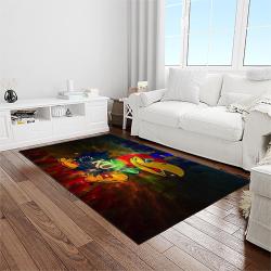 ncaa kansas jayhawks football team logo sport carpet area rug home decor best gift for friends light room ksjk30