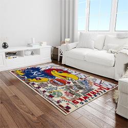 ncaa kansas jayhawks football team logo sport carpet area rug home decor best gift for friends light room ksjk37
