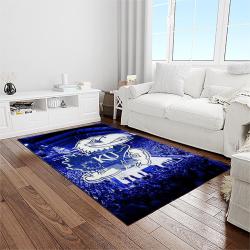 ncaa kansas jayhawks football team logo sport carpet area rug home decor best gift for friends light room ksjk50