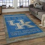 ncaa kentucky wildcats football team logo sport carpet area rug home decor best gift for friends dark room ktwc10