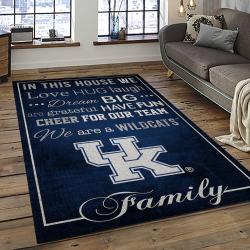 NCAA Kentucky Wildcats Football Team Logo Sport Carpet Area Rug Home Decor Best Gift For Friends KTWC23